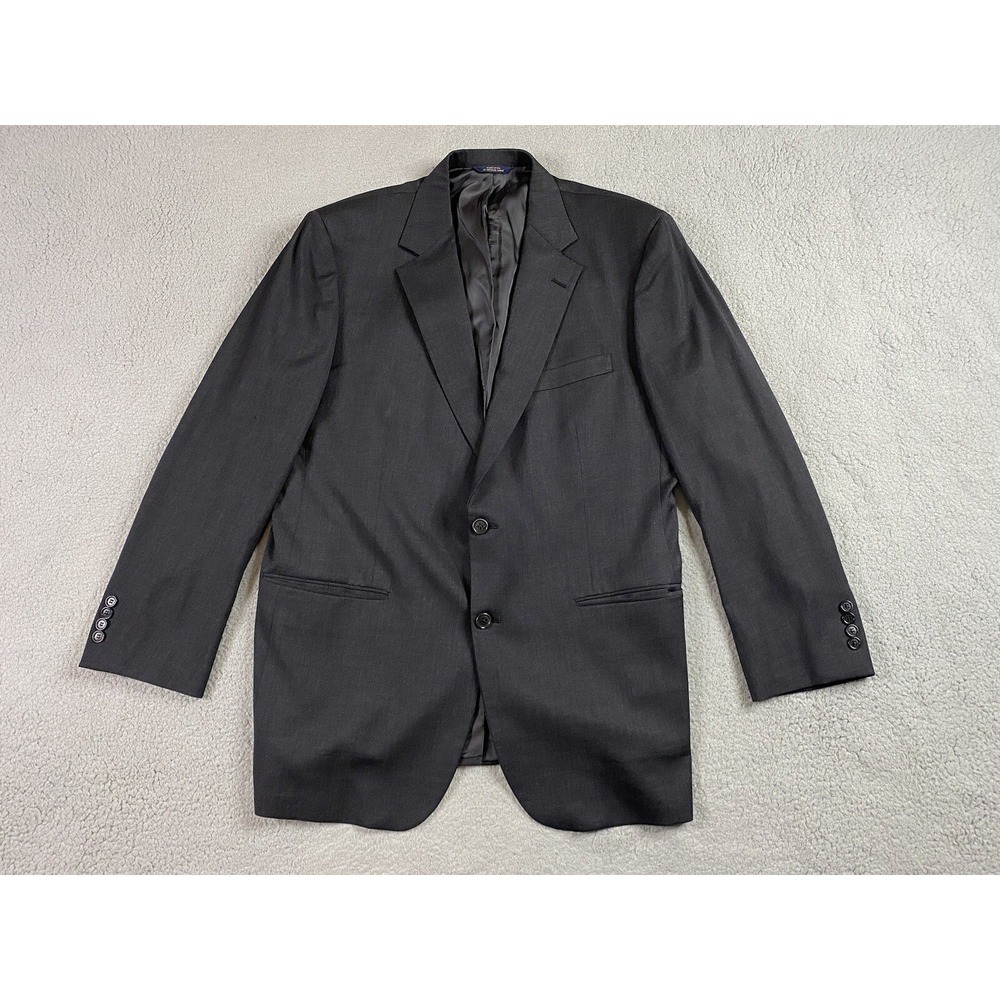Brooks Brothers Suit Jacket 45 L Gray Wool Doctor Lawyer Business Designer USA